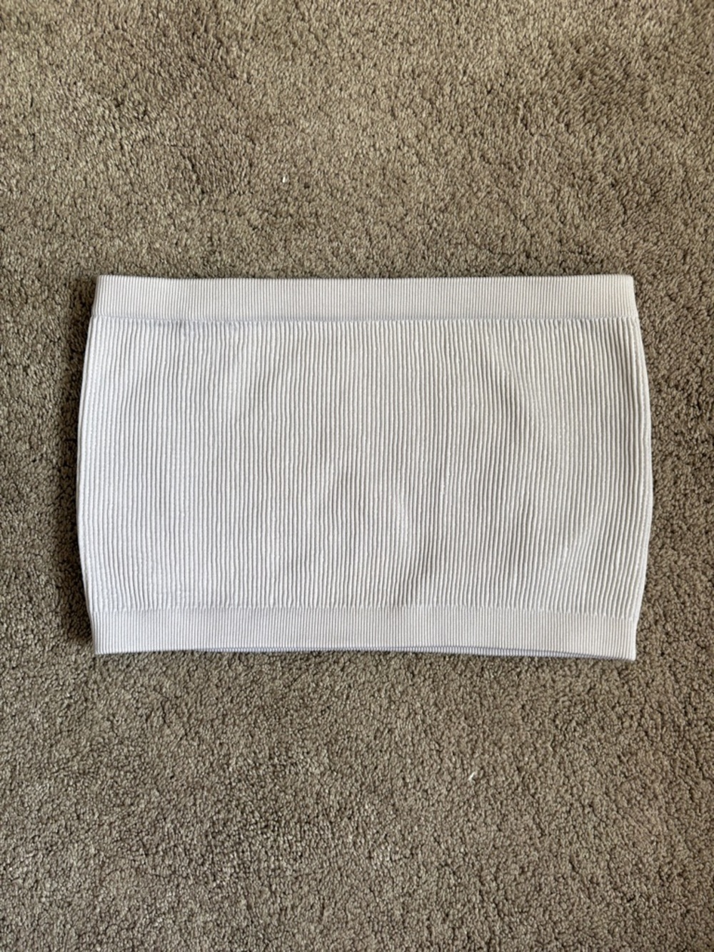 Cotton On White Ribbed Tube Top - M/L